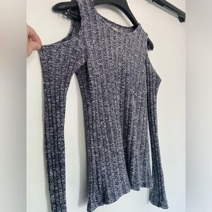 HOLLISTER cold shoulder knit sweater​​​